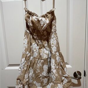 Aeropostale Floral Strapless Dress